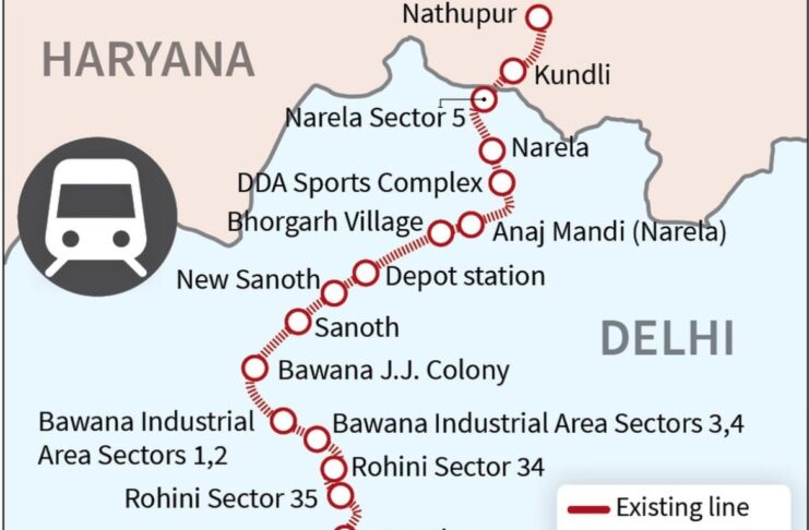 दिल्ली मेट्रो के रिठाला-कुंडली कॉरिडोर निर्माण में कटेंगे 527 पेड़ और शिफ़्ट होंगे 2966, 7.52 करोड़ रुपए होंगे खर्च