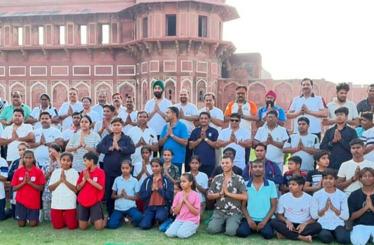 क्रीड़ा भारती आगरा द्वारा योग सप्ताह के अंतर्गत योगाभ्यास कार्यक्रम आयोजित