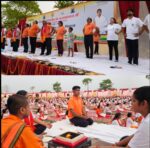 गंगागंज के मिनी स्टेडियम में अंतर्राष्ट्रीय योग दिवस पर किया गया विशाल योग शिविर का आयोजन