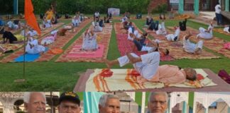 अंतराष्ट्रीय योग दिवस के अवसर राष्ट्रीय स्वयंसेवक संघ,अर्जुन नगर ने कराया योग और हुआ योग सप्ताह का समापन