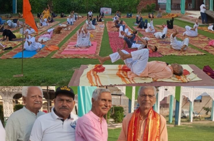 अंतराष्ट्रीय योग दिवस के अवसर राष्ट्रीय स्वयंसेवक संघ,अर्जुन नगर ने कराया योग और हुआ योग सप्ताह का समापन