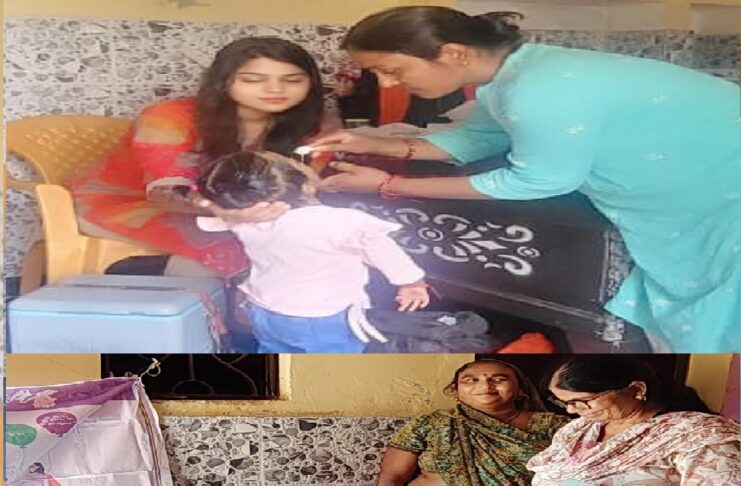आगरा जनपद में यूएचएनडी दिवस पर पिलाई गई विटामिन-ए की खुराक