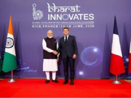 ‘भारत इनोवेट्स 2026’ का उद्घाटन फ्रांस के नीस में भारतीय पीएम नरेंद्र मोदी और फ्रांस के राष्ट्रपति इमैनुएल मैक्रों ने संयुक्त रूप से किया