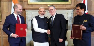 भारत-यूके कॉम्प्रिहेन्सिव इकोनॉमिक एंड ट्रेड एग्रीमेंट 15 जुलाई 2026 से लागू होगा, भारतीय किसानों, श्रमिकों, एमएसएमई, स्टार्टअप्स और नवाचार करने वालों के लिए नए दरवाजे खुलेंगें