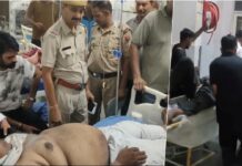 राजस्थान के मुख्यमंत्री के गृह नगर भरतपुर में बदमाशों ने की एक घंटे में दो जगह फायरिंग और लूट, किराना व्यापारी को गोली मारकर किया घायल