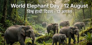 विश्व हाथी दिवस 12 अगस्त, दुनिया की 60% से अधिक जंगली एशियाई हाथी आबादी भारत में