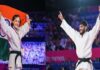 कॉमनवेल्थ गेम्स 2026 में भारत के जूडो खिलाड़ियों अस्मिता डे और हर्ष सिंह ने स्वर्ण पदक हासिल किए