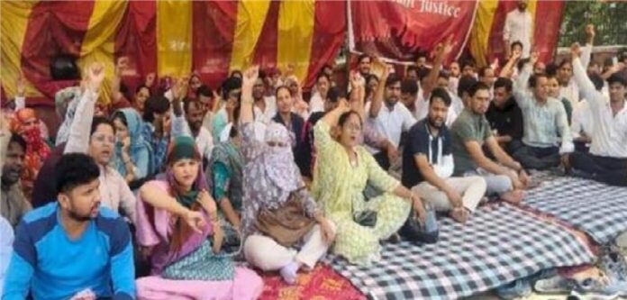 nurse protest jaipur