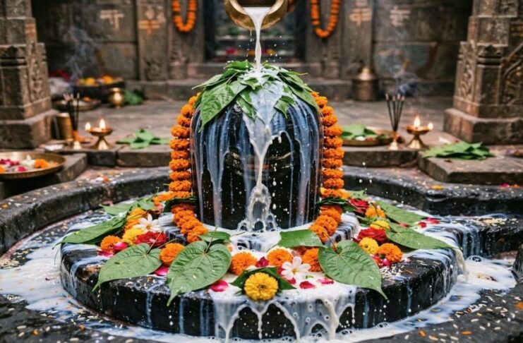 देशभर के शिवालयों में सुबह से ही श्रद्धालुओं की कतारें और हर-हर महादेव के जयघोष के बीच भगवान शिव का जलाभिषेक