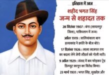 28 सितंबर को पंजाब के लायलपुर में जन्मे थे महान क्रान्तिवीर भगतसिंह, उनको शत शत नमन
