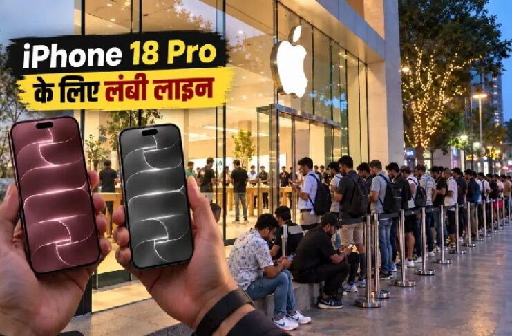 भारत में लोगों के पास पैसे की भरमार, iPhone 18 Pro और Pro Max पर लाखों रूपये उड़ाने के लिए रात 10 बजे से लाइन में लगे हुए हैं लोग