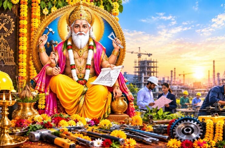 17 सितंबर विश्वकर्मा पूजा : सृजन, श्रम, कौशल, तकनीकी दक्षता और निर्माण गौरवशाली परंपरा का सम्मान करने का दिन