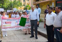 संचारी रोगों से बचाव को लेकर निकली अंतर्विभागीय विशाल जागरूकता रैली