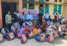 बेहतर पोषण के लिए टीबी मरीजों को वितरित की गई पोषण पोटली